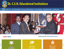 Tablet Screenshot of drcsninstitutions.org